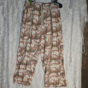 Baseball Print Men's Sweatpants